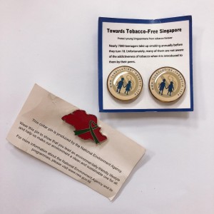 Collar Pin with Personalised Message on Artcard